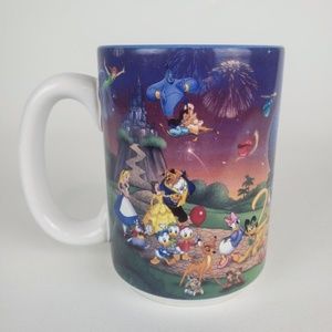 2000 Walt Disney World Parks Storybook Monorail Coffee Cup Mug Made in Thailand
